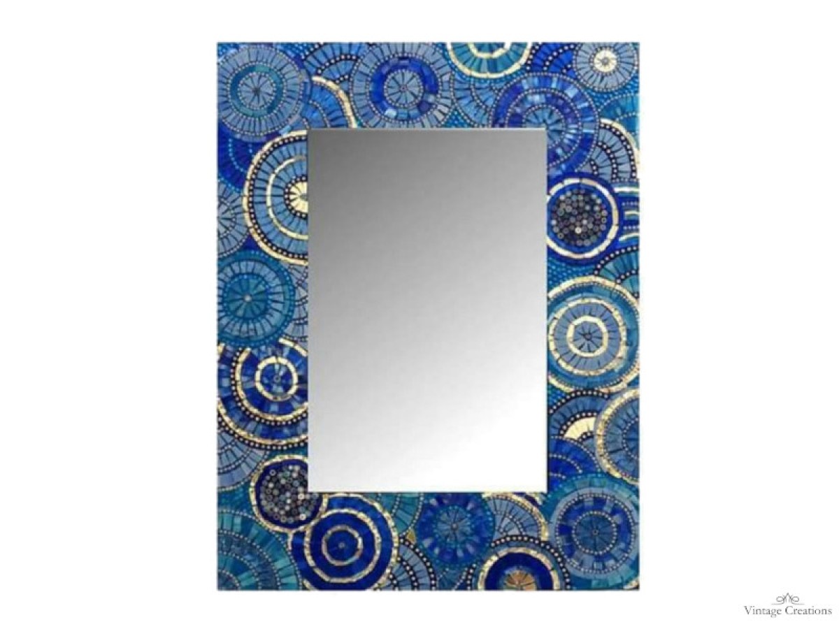 Φαίδρα κορνίζα καθρέφτης με σχέδιο  