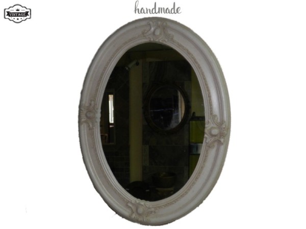 Handmade Rustic Bathroom Mirrors Oval 62 x 47cm Great