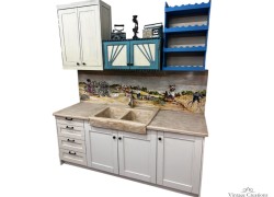 Ρετρό ρουστίκ κουζίνα σειρά Αγρός 