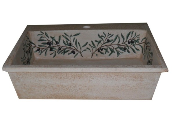 Antique Travertine Sinks Kitchen Olive Rates