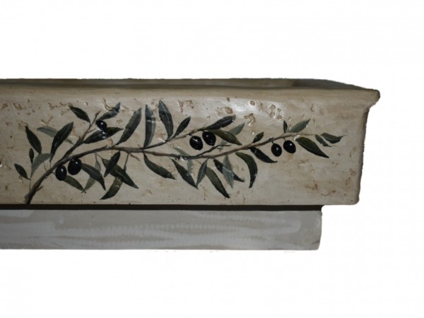 Antique Handmade Kitchen Sink With Olive Design