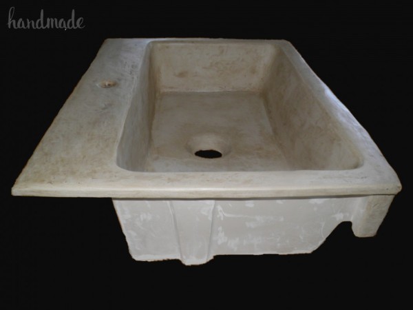 Antique Handmade Kitchen sink with a trough