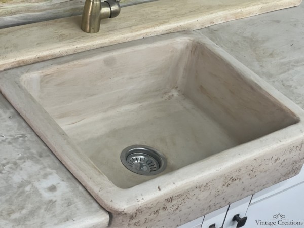 Handmade stone single kitchen sink Alexandra offer!