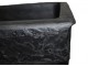 Single handmade kitchen sink black Travertino