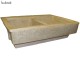 Vintage Handmade Greek Double Travertine Sink