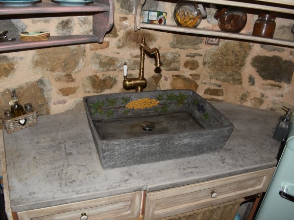 Handmade Kitchen Table Sink With Design