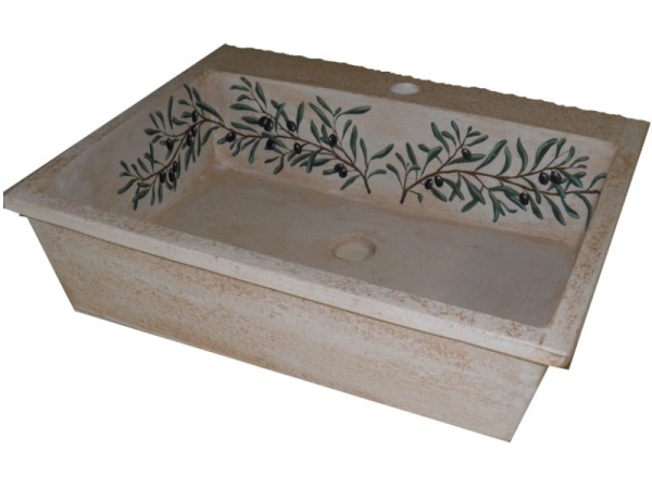Antique Travertine Sinks Kitchen Olive Rates