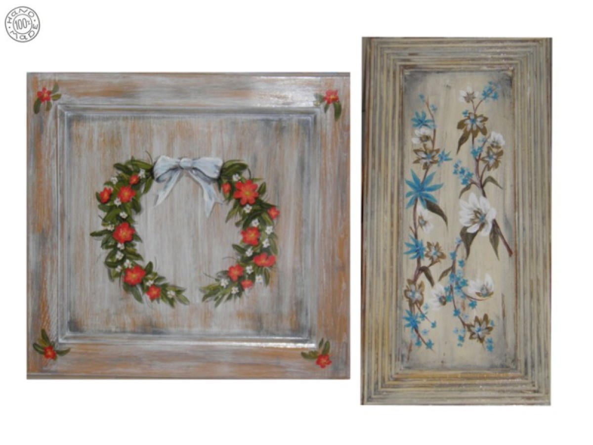 Κουζίνας Πορτάκια Vintage Με Παλαίωση Κρακελέ