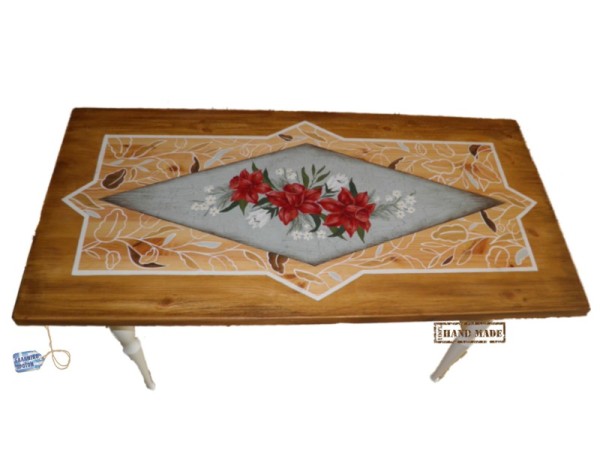 Handmade Aged Wooden Table Kitchen Nelly