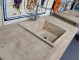 Small Handmade Stone Kitchen Sink 48.5 x 48.5 x 17 cm