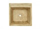 Small Handmade Stone Kitchen Sink 48.5 x 48.5 x 17 cm