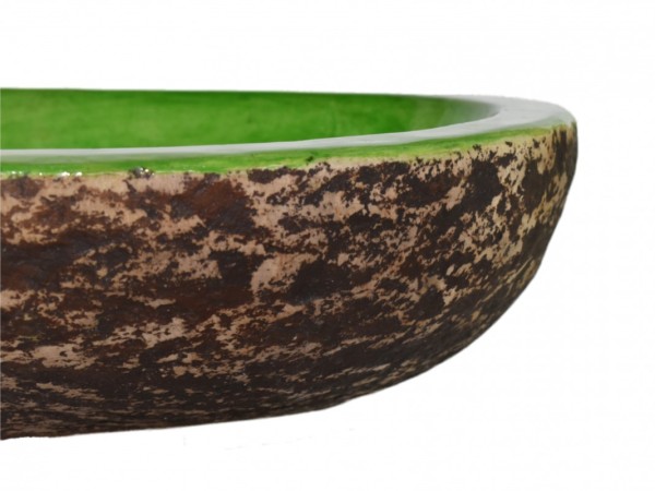 Handmade Zeus Bath Sink Bicolor green  brown
