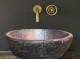 Handmade Bath Sink Bicolor Glafki Salmon Black