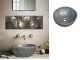 Handmade Washbasin Two-tone Light Gray Theon