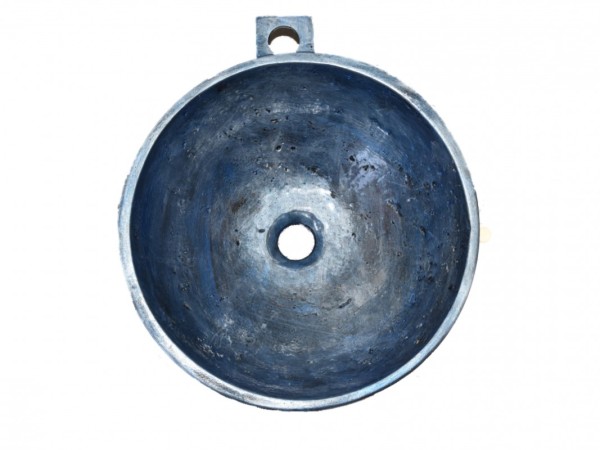 Handmade Metal Sink Iridescent Blue Turquoise
