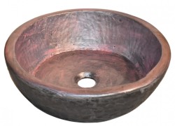 Χειροποίητος Νιπτήρας Μπάνιου  Δίχρωμος Γλαύκη Σομόν Μαύρος