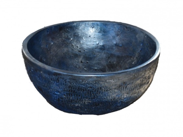 Handmade Metal Sink Iridescent Blue Turquoise
