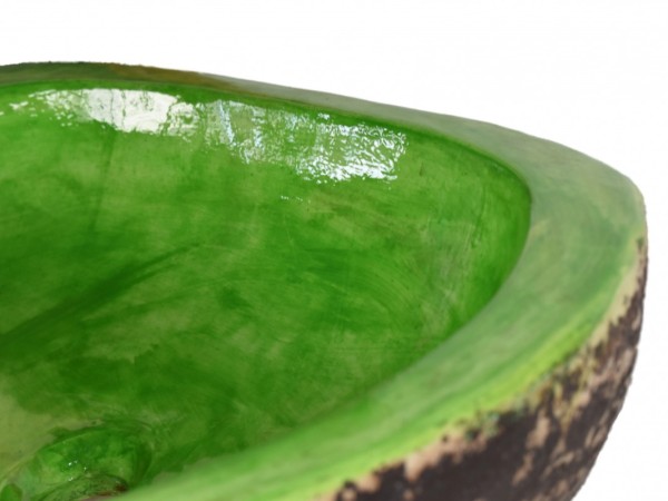 Handmade Zeus Bath Sink Bicolor green  brown