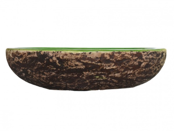 Handmade Zeus Bath Sink Bicolor green  brown