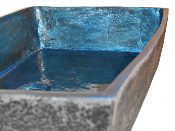 Bathroom Sink Handmade Myron 60 Blue Black