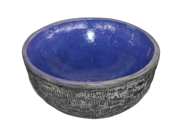 Θέων Χειροποίητος Επιτραπέζιος Νιπτήρας Δίχρωμος Μωβ Μαύρος 