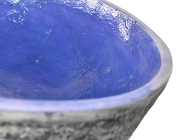 Θέων Χειροποίητος Επιτραπέζιος Νιπτήρας Δίχρωμος Μωβ Μαύρος 