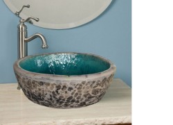 Δίχρωμοι Τραβερτίνο Νιπτήρες Γλαύκη Τιρκουάζ Ανθρακί 