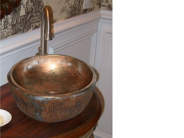 Wc Νιπτήρας Χειροποίητος Αρτέμων Σκουριά Και Χαλκός 