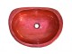 Handmade bathroom washbasin Zeus red Iridizon