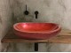Handmade bathroom washbasin Zeus red Iridizon