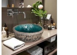 Δίχρωμοι Τραβερτίνο Νιπτήρες Γλαύκη Τιρκουάζ Ανθρακί 