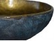 Seated Bathroom Sink Rustic Stone Oxidized With Gold