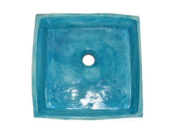 Επιτραπέζιος Δίχρωμος Νιπτήρας Μύρωνας Μαύρος Τιρκουάζ