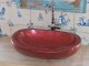 Handmade bathroom washbasin Zeus red Iridizon