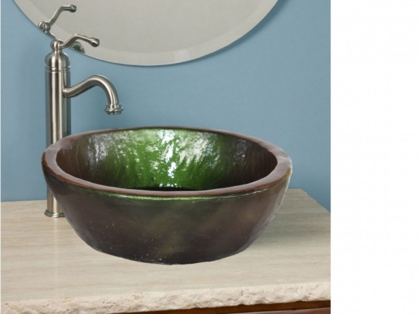 Iridescent Green Trough Glafki Glossy