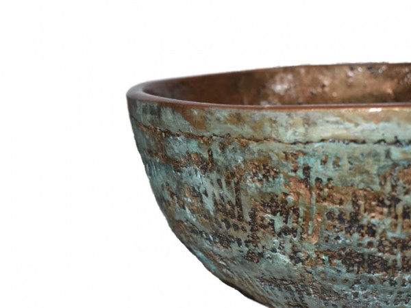 Ρουστίκ Νιπτήρες Τραβερτίνο Μπάνιου Χειροποίητοι Θέων Οξειδωμένοι Transparent