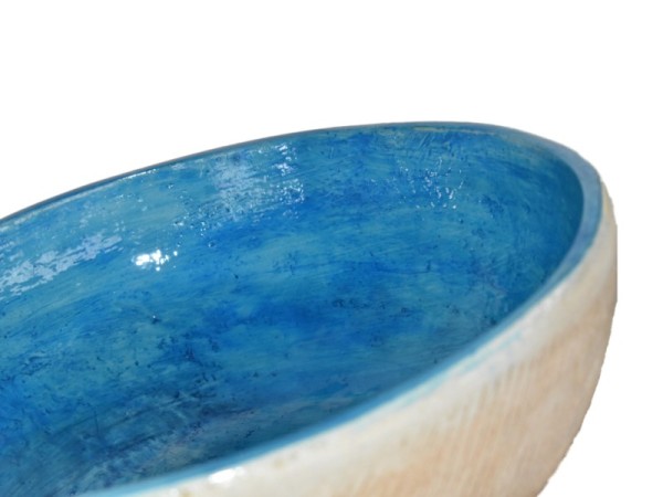 Στρογγυλός Vintage Νιπτήρας Λίθος Δίχρωμος