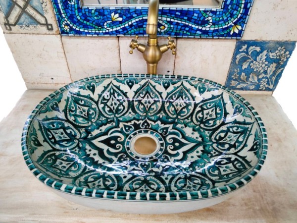 Afra handmade bathroom sinks Arabic style price