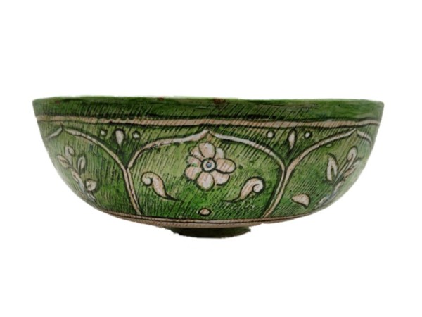 Φανταστικός περίτεχνος χειροποίητος στρογγυλός νιπτήρας μπάνιου Διώνη