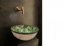 Mona Handmade Travertine Bathroom Sinks