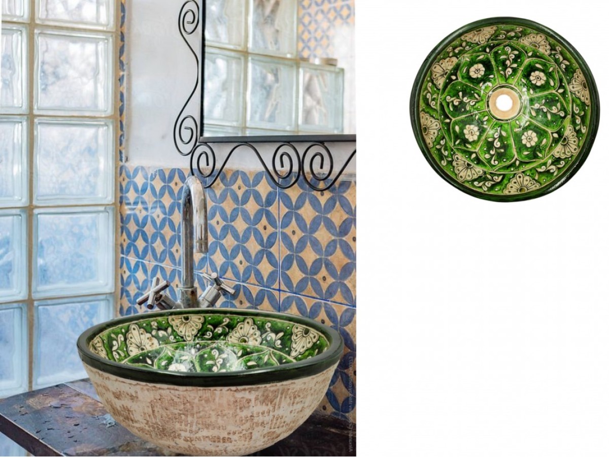 Μόνα Νιπτήρες Μπάνιου Χειροποίητοι Τραβερτίνο