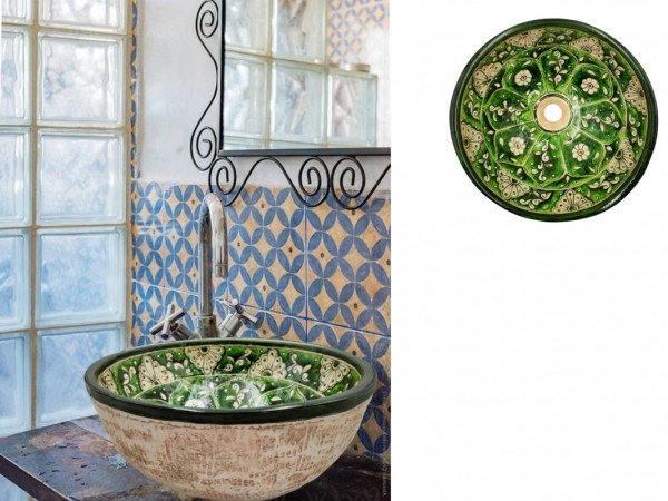 Μόνα Νιπτήρες Μπάνιου Χειροποίητοι Τραβερτίνο