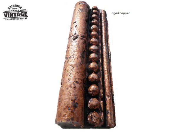 London Μεταλλικά Λιστέλο Τραβερτίνο Ρουστίκ