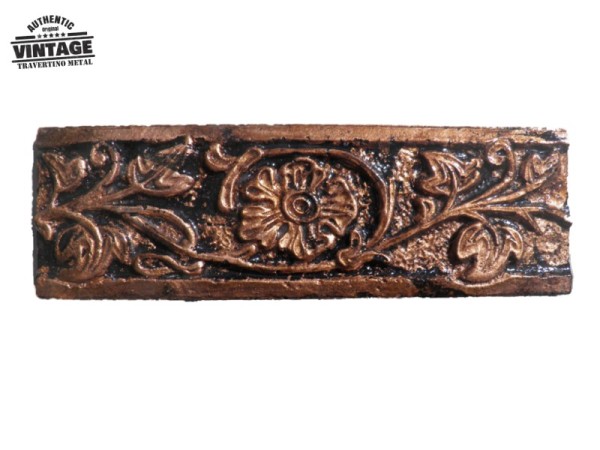 Μεταλλικές Τραβερτίνο Μπορντούρες Μαργαρίτα Χαλκού