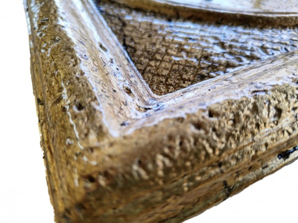 Αγγελάκια Χειροποίητο Ντεκόρ Τραβερτίνο Με Μεταλλικά Χρυσά Φύλλα