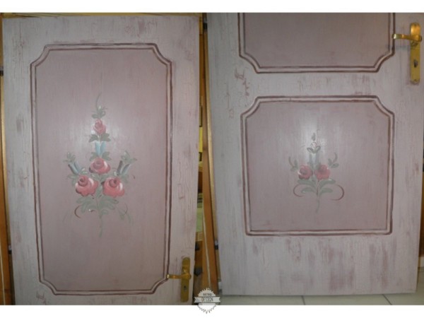 Πόρτα Ρετρό Αθηνά ζωγραφική Παλαιού Στυλ Πεπαλαιωμένη