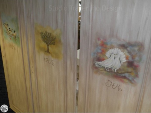 Πόρτες Παλαιωμένες Χειροποίητες Με Ζωγραφική Σχέδια