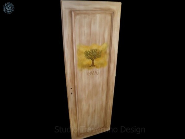 Πόρτες Παλαιωμένες Χειροποίητες Με Ζωγραφική Σχέδια