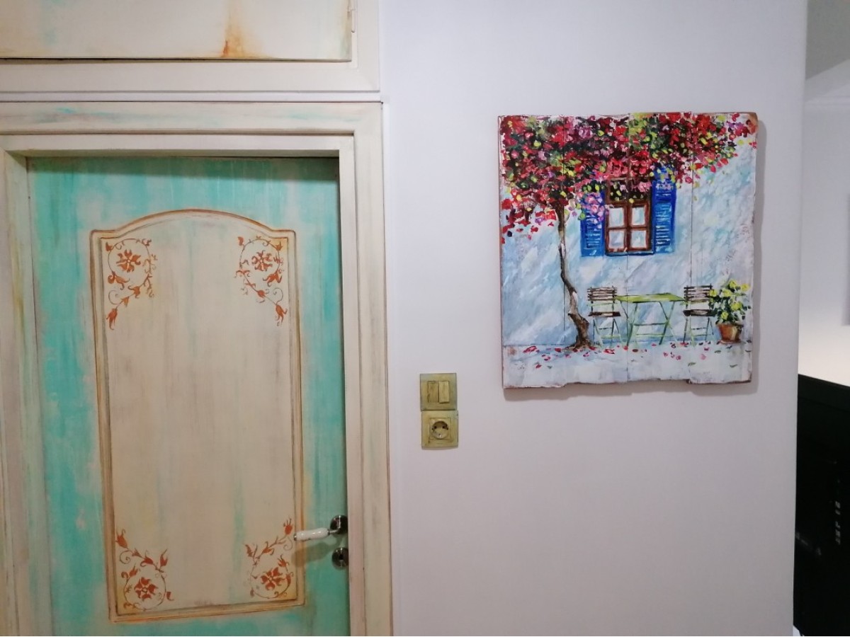 Ξύλινος Πίνακας Ζωγραφικής Καλαμίτσι 50 χ 60 cm 