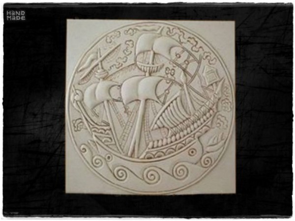 Παράσταση Διακοσμητική Τοίχων Καράβι Ανάγλυφο Προσφορές